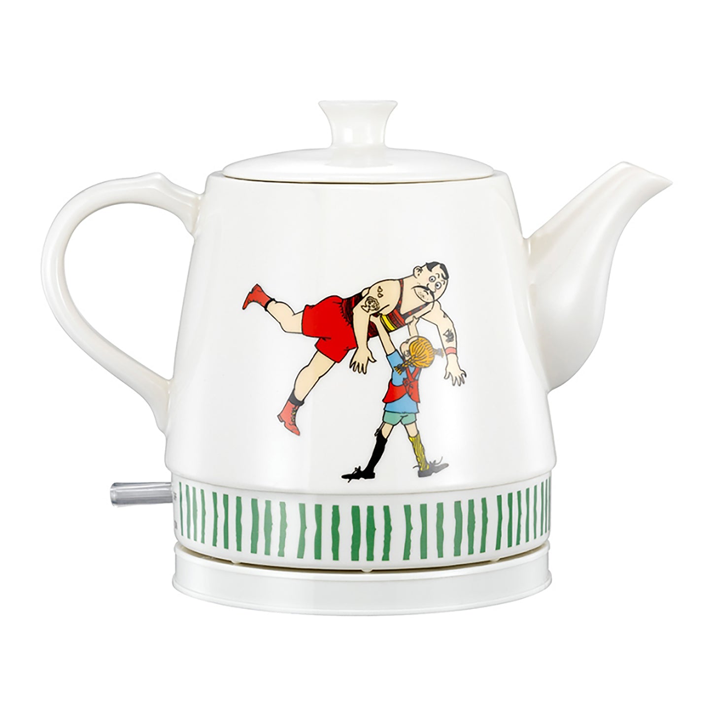 Pippi 20130005 - Pippi Langkous keramische waterkoker - 0,8 Liter - Pippi circus design
