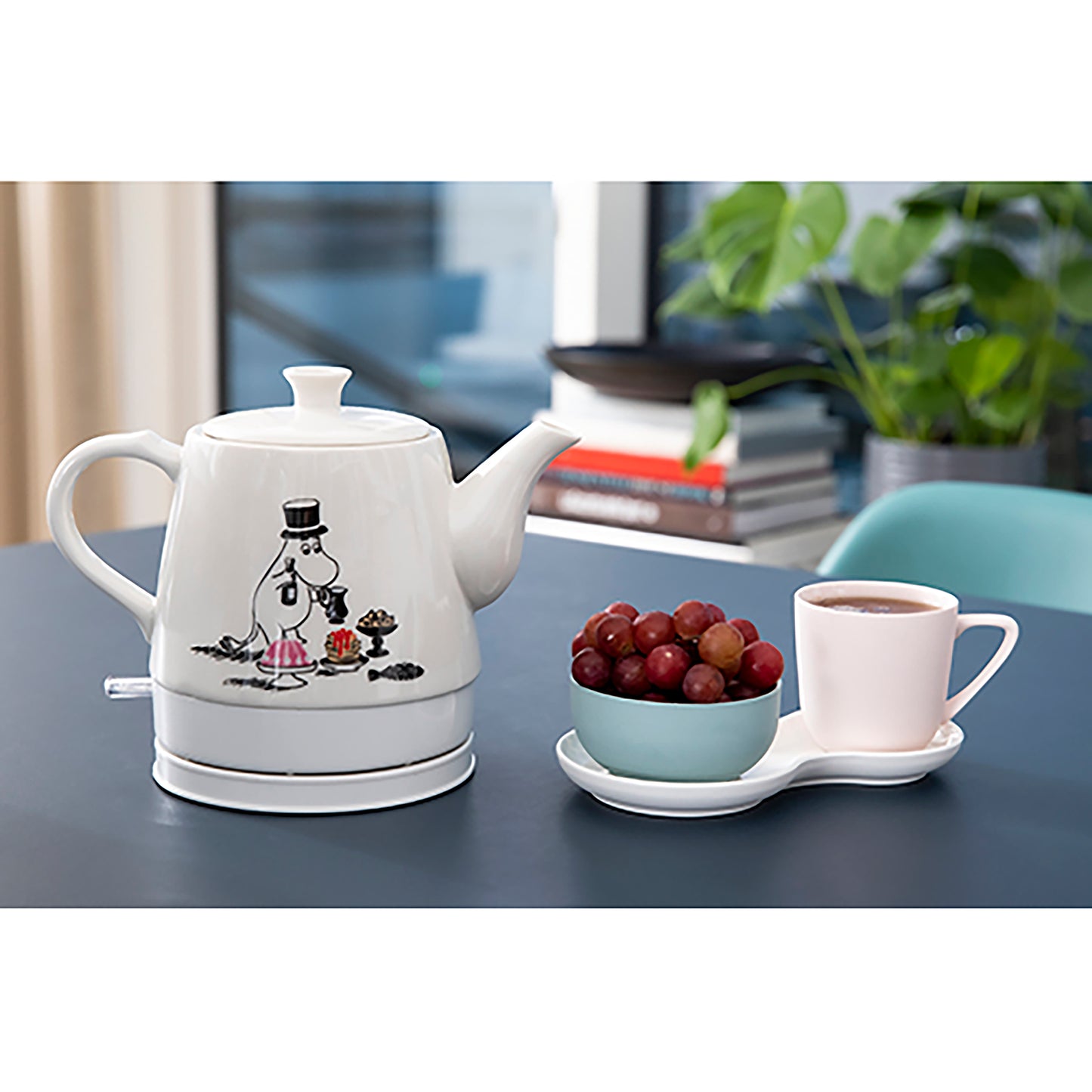 Moomin 19130011 - Moomin keramische waterkoker, 0.8L, 1750W, Keuken leuk ontwerp