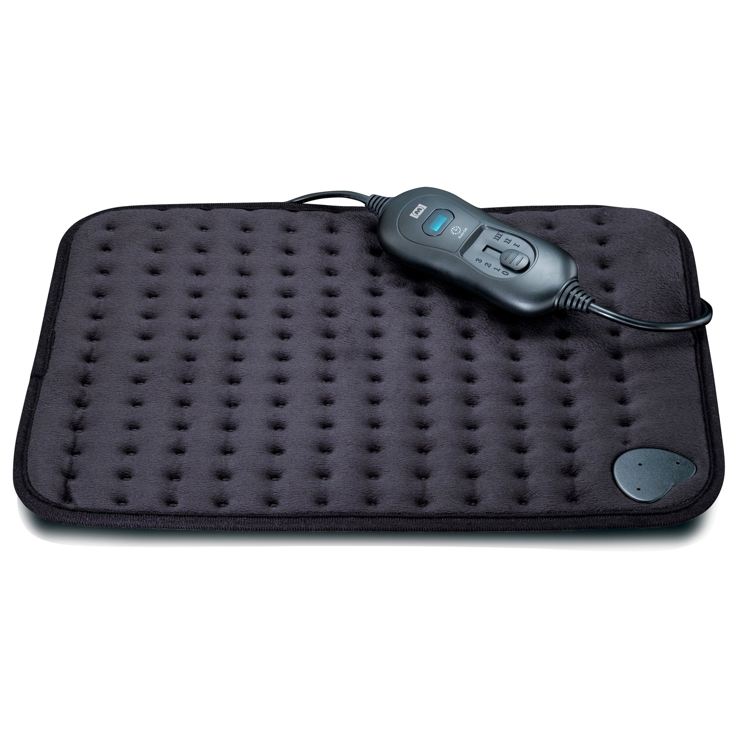 Melissa 16760051 - Heating pad with three heat settings, overheating protection, and automatic shut-off - 40 x 30 cm - Black