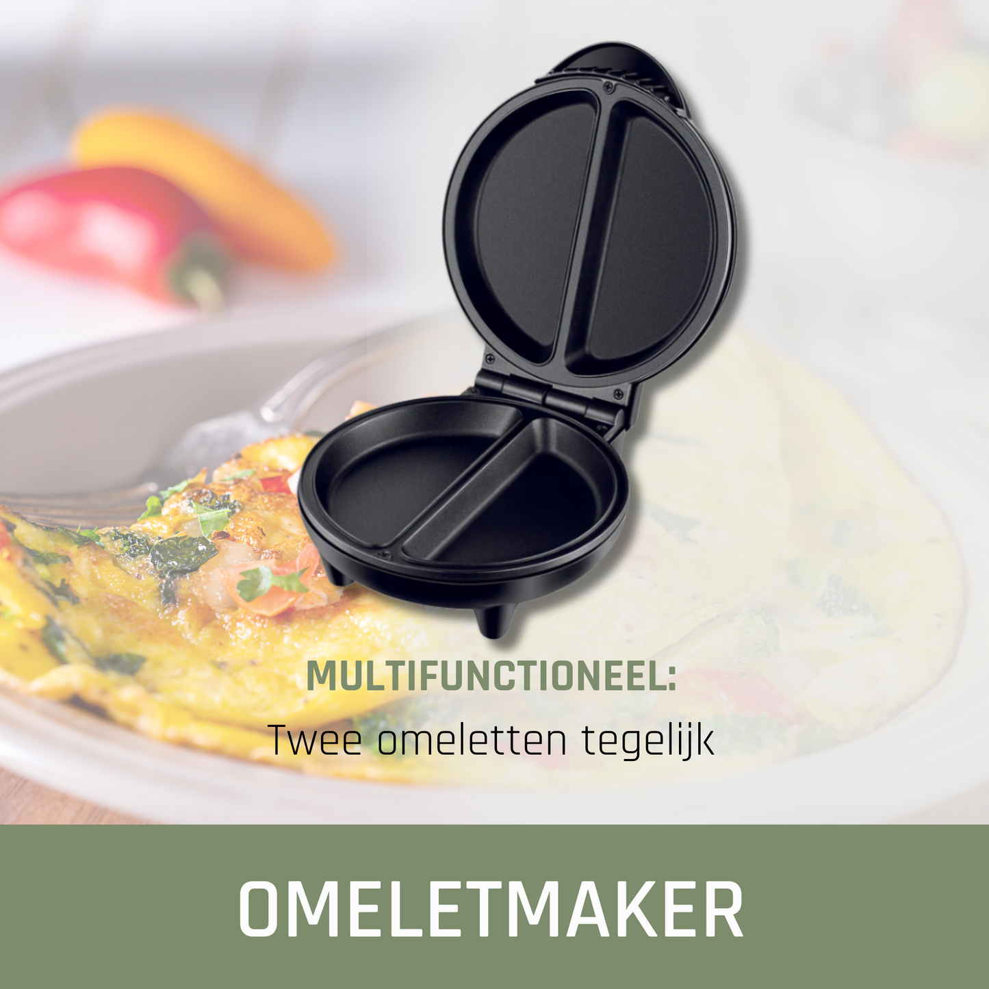 Melissa 16250086 – Omelet maker 750W, black