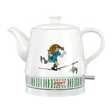 Pippi 20130005 - Pippi Langkous keramische waterkoker - 0,8 Liter - Pippi circus design