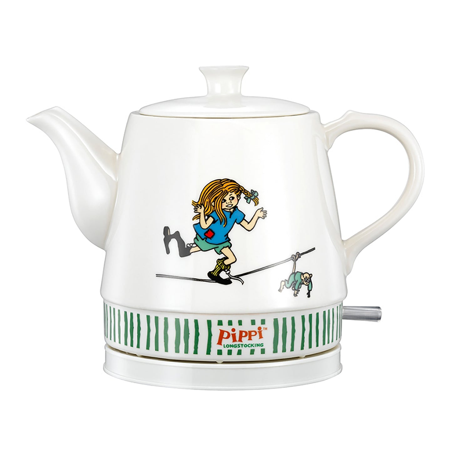 Pippi 20130005 - Pippi Longstocking ceramic water boiler - 0.8 litre - Pippi Circus design