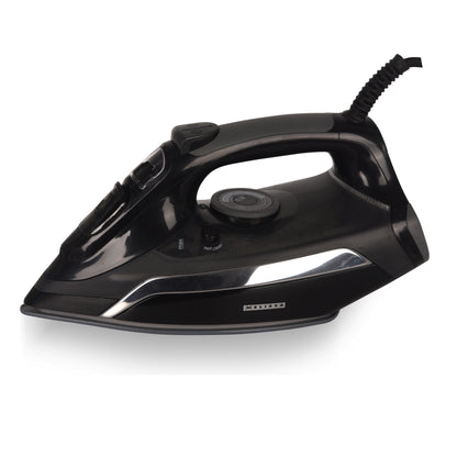 Melissa 16390057 - Versatile steam iron with ceramic soleplate, self-cleaning function, and automatic shut-off - 2500W - Black