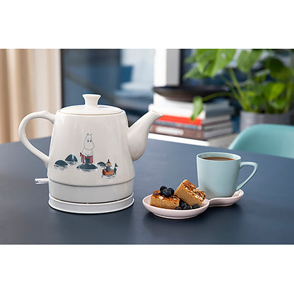 Moomin 19130010 – Moomin ceramic kettle, 0.8L, 1750W, By the Sea design