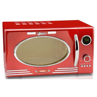 Melissa 16330129 – Electronic microwave oven with grill, 23L, 800 W, metallic red