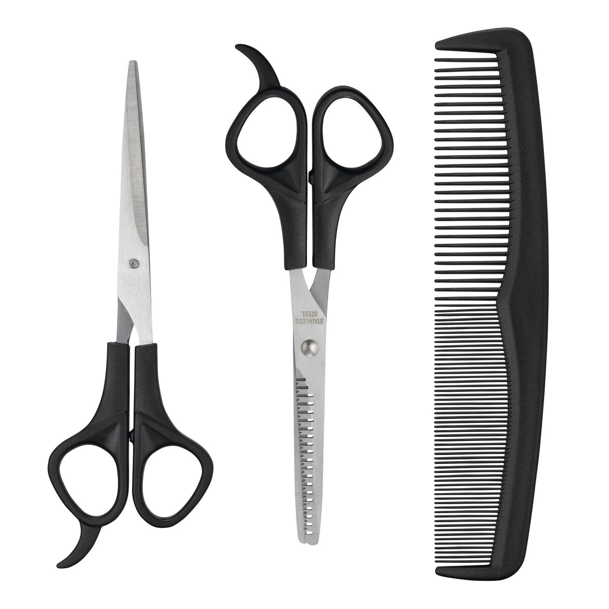 Melissa 16750006 - Haarknipschaar set, zwart