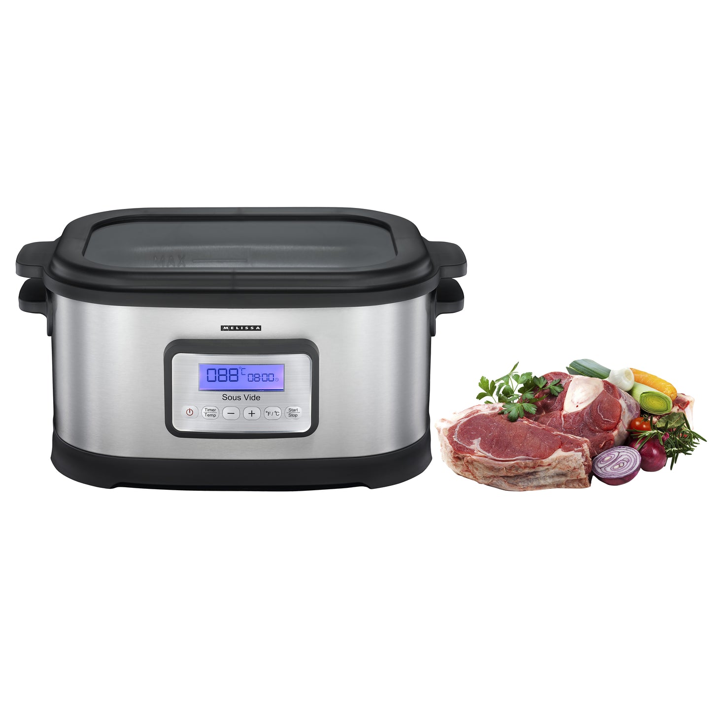 Melissa 16310170 - Sous Vide 6L, 520W, black/stainless steel