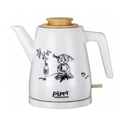 Pippi 20130003 - Pippi Langkous keramische waterkoker - 1,2 Liter - Pippi & meneer Nilsson design