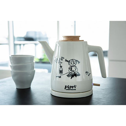 Pippi 20130003 - Pippi Longstocking ceramic kettle - 1.2 litres - Pippi and Mr Nilsson Design