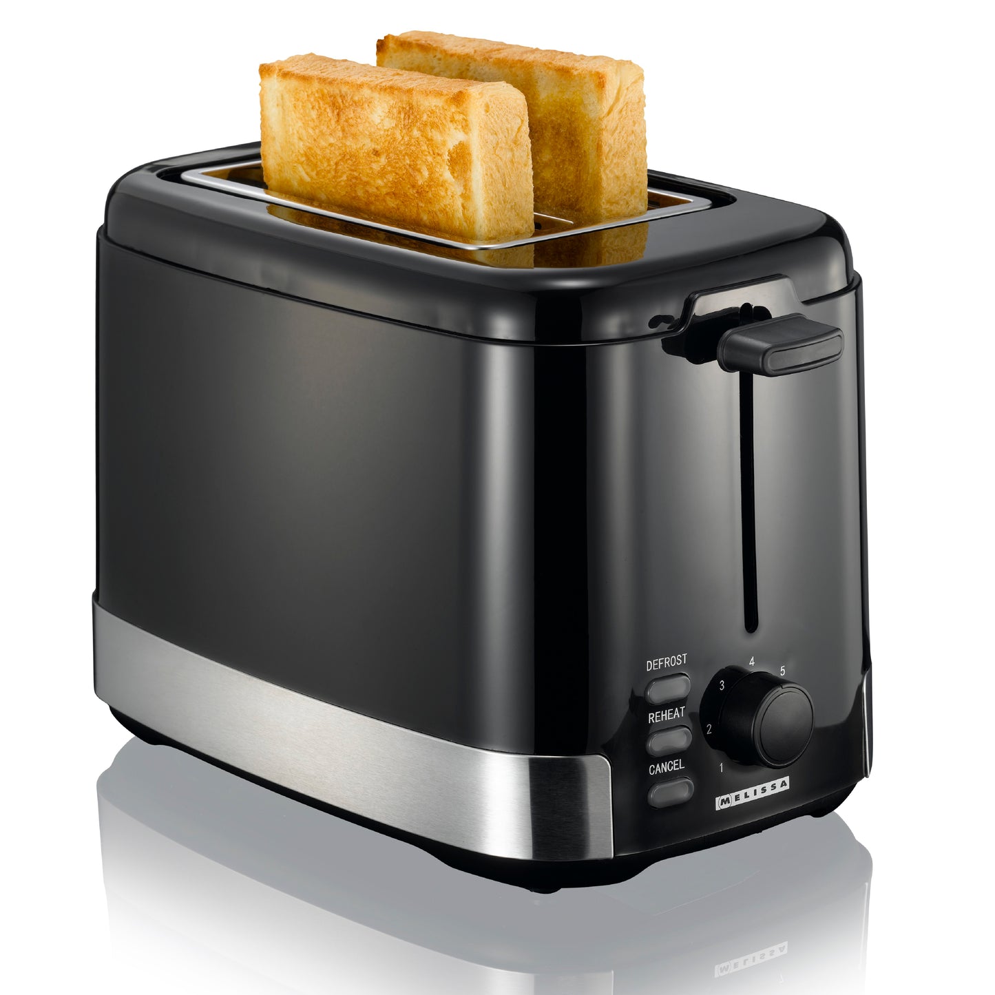 Melissa 16140148 - Upright toaster 800W, black