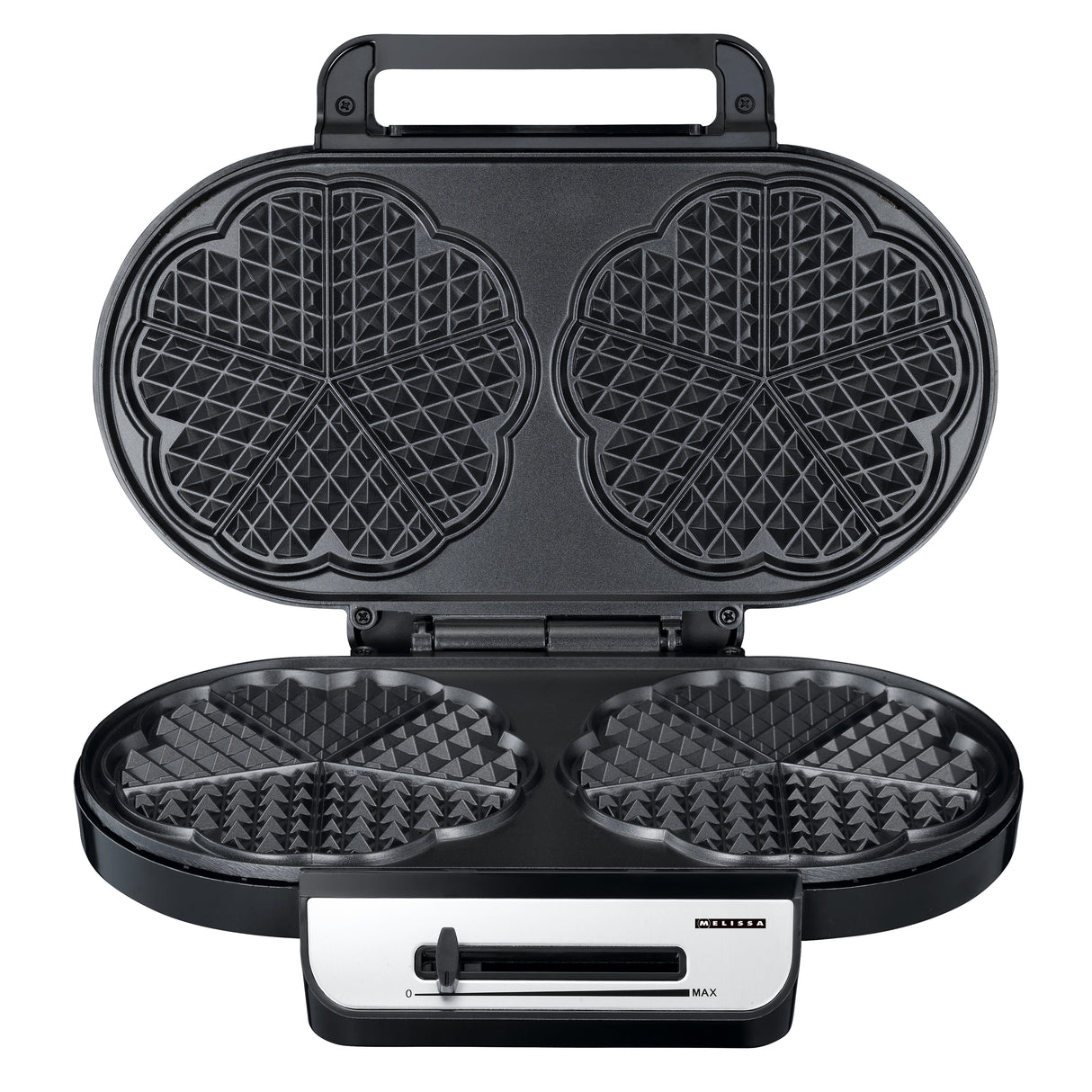 Melissa 16250087 - Double waffle maker 1200W, black