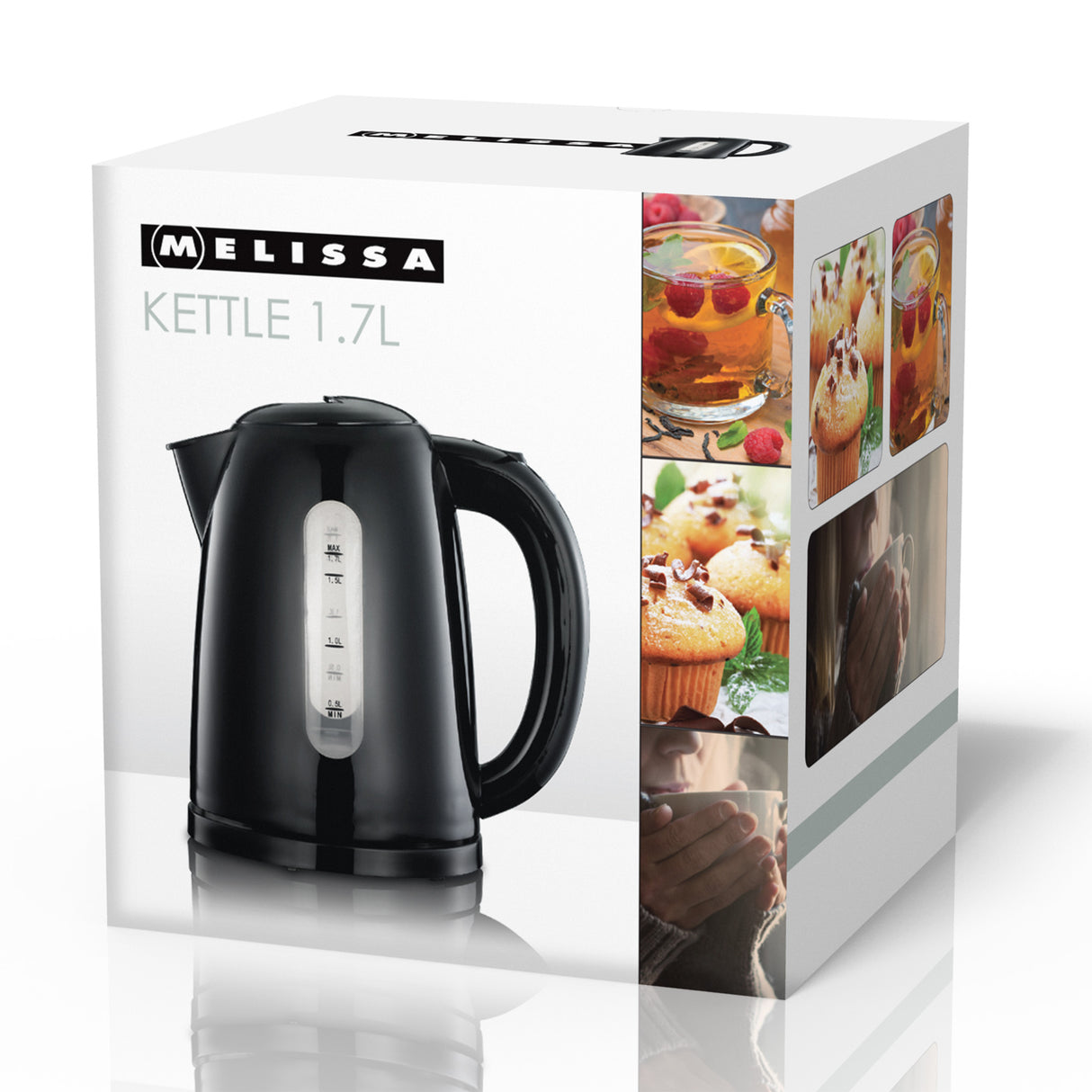 Melissa 16130301 - Waterkoker 1,7L, zwart